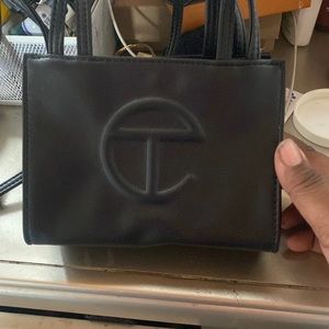 Small Black Telfar Shopping Bag